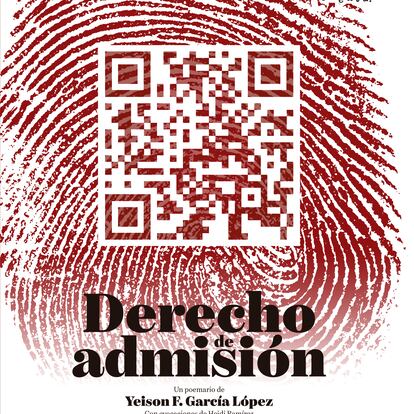 portada 'Derecho de admisión', YEISON F. GARCÍA LÓPEZ. EDITORIAL LA IMPRENTA