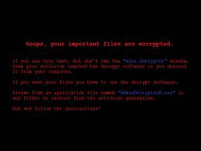 Cuando el virus infecta el ordenador, esta imagen aparece ebn el fondo de escritorio.