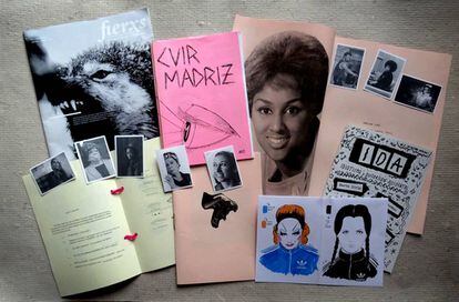 Algunas de las publicaciones del fanzine 'Fusiles transfeministas'.