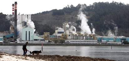 La factoría de Ence en Pontevedra.