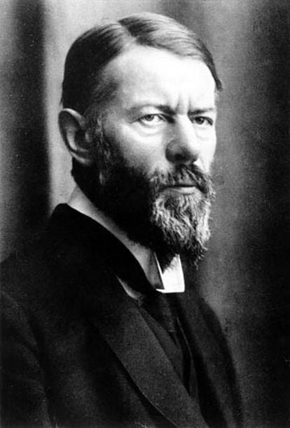 El pensador alemán Max Weber en 1917.