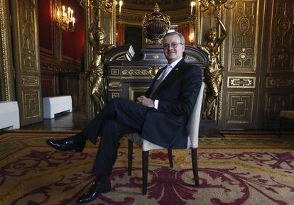 Manuel Gonz&aacute;lez Sanz, canciller de Costa Rica, en Casa de Am&eacute;rica, en Madrid.