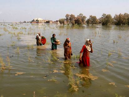 Inundaciones en la provincia de Sindh (Pakistán), en septiembre de 2022.