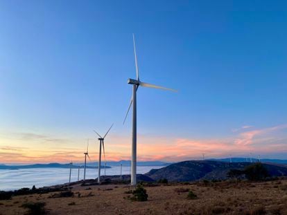 Santiago Wind Park, in the municipality of San Felipe, Guanajuato.