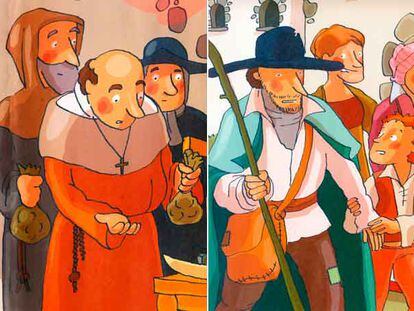 Ilustraciones de Cristina Picazo en <i>El Lazarillo de Tormes.</i>