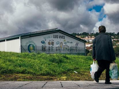 Imagen exterior del colegio Luis Vives de Orense, el pasado 21 de septiembre.