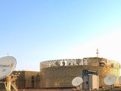 Centro de control de Hispasat en Arganda del Rey.  