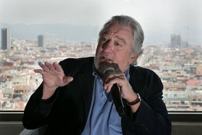 Robert de Niro presenta el seu hotel Nobu a Barcelona, a l'actual hotel Torre Catalunya.