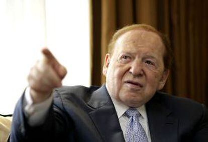 El magnate estadounidense Sheldon Adelson en diciembre de 2009.