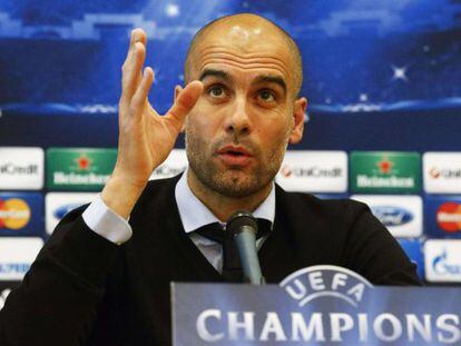 Guardiola en rueda de prensa