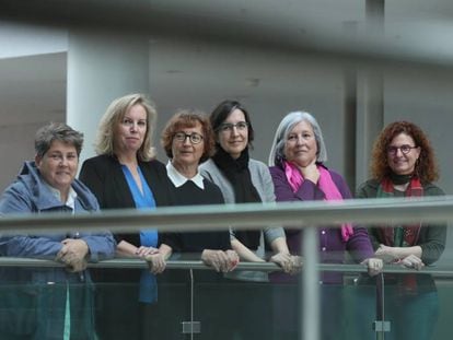 De izquierda a derecha, Leonor Peña Chocarro, Ana Rodríguez, Mercedes García-Arenal, Esperanza Alfonso, Maribel Fierro y Therese Martin, investigadoras del Centro de Ciencias Humanas y Sociales (CCHS) del Consejo Superior de Investigaciones Científicas (CSIC).