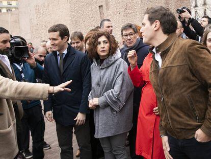 Acto por la unidad de España en la Plaza de Colón (Madrid). 