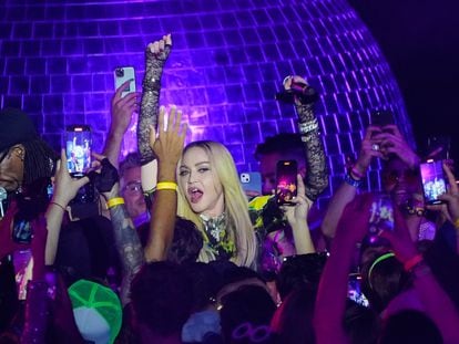 Madonna en una discoteca de Nueva York el pasado agosto.  (Photo by Gotham/GC Images)