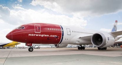 Un avión de Norwegian.