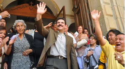 El ex prefecto de Cochabamba y opositor a Evo Morales, Manfred Reyes Villa, durante las pasadas elecciones generales.
