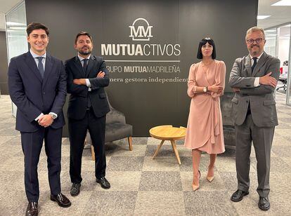 De izqda. a dcha: Gonzalo Alcalde, José Belascoain, Abigail Castro-Rial y Jesús Diz.