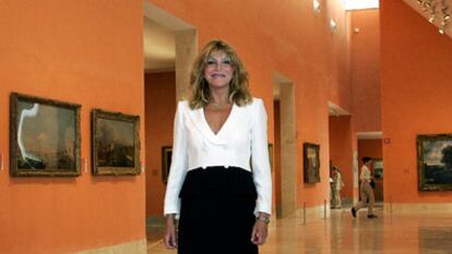 Carmen Thyssen, en una de las salas del Museo Thyssen-Bornemisza dedicadas desde 2004 a su colección.