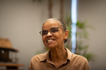 La ministra de Medio Ambiente, Marina Silva, en Brasilia.