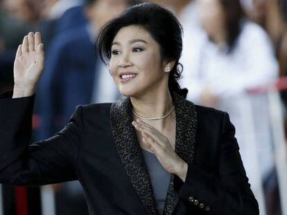 La ex primera ministra de Tailandia Yingluck Shinawatra, a su llegada al Tribunal Supremo en Bangkok el pasado día 1.