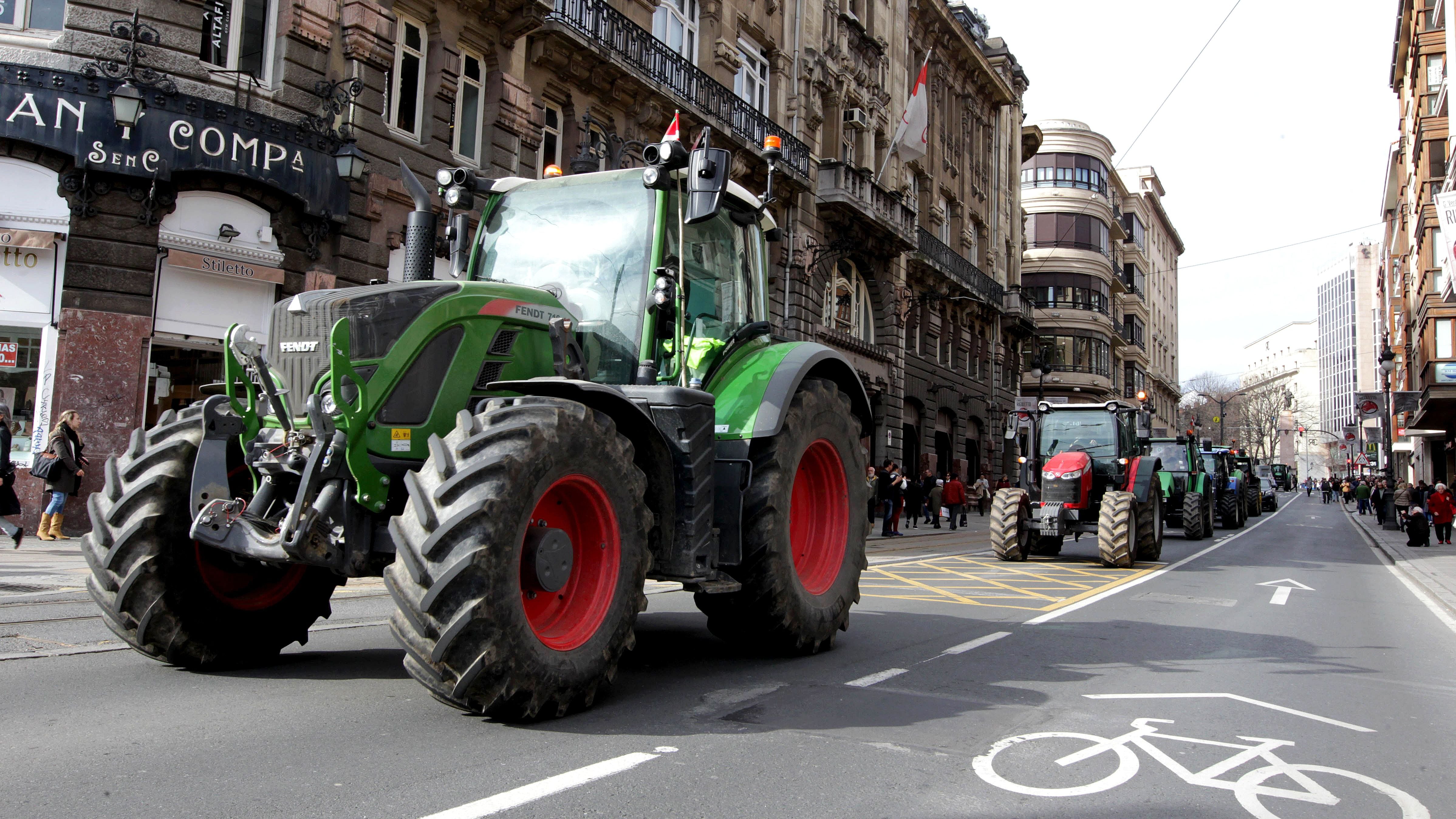 Protesta de agricultores en España