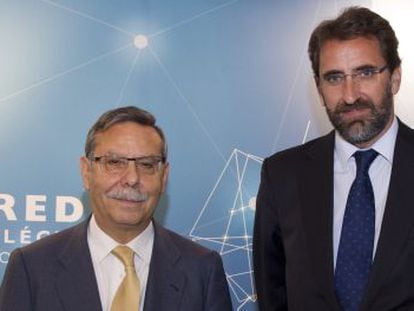 José Folgado, presidente de REE y Juan Lasala, director financiero.