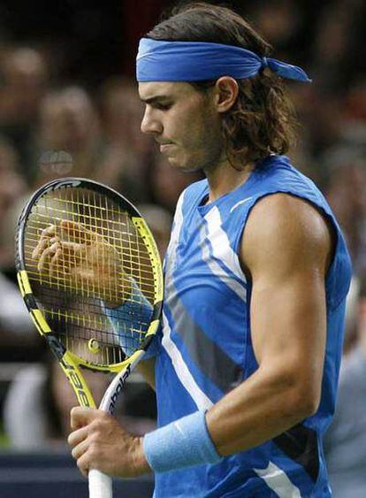 Rafael Nadal, durante la final de ayer.