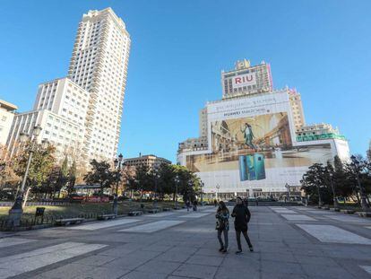 Plaza de España en Madrid.