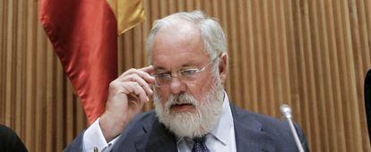 El ministro de Agricultura, Miguel Arias Ca&ntilde;ete, durante una comparecencia en el Congreso.