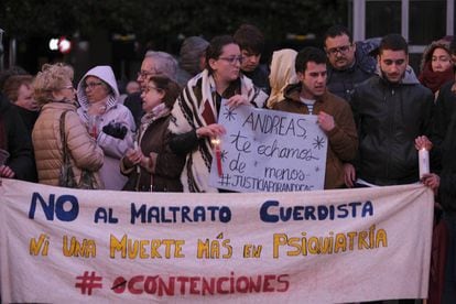 Manifestación en Oviedo el pasado abril por la muerte de Andreas.