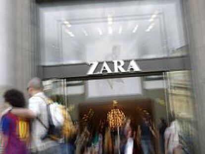 Exterior de una tienda de Zara, la principal cadena del grupo Inditex.