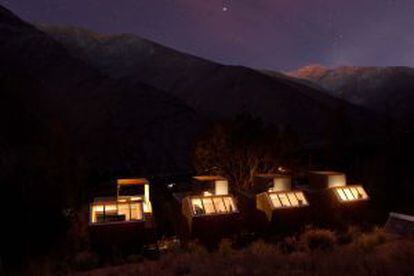 Cabañas del hotel Elqui Domos, al norte de Chile.