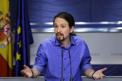 Pablo Iglesias, l&iacute;der de Podemos. 