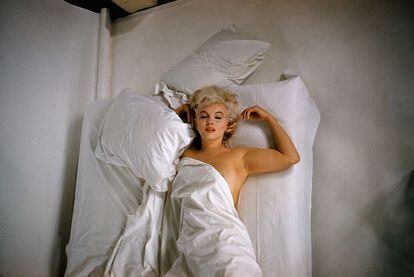 Una de las imágenes de Marilyn Monroe en el anuncio de Chanel nº5.