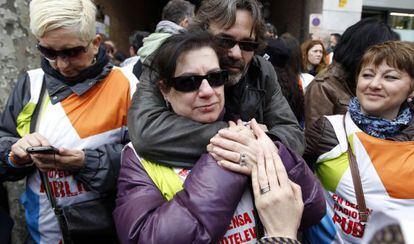 Trabajadores de Telemadrid.