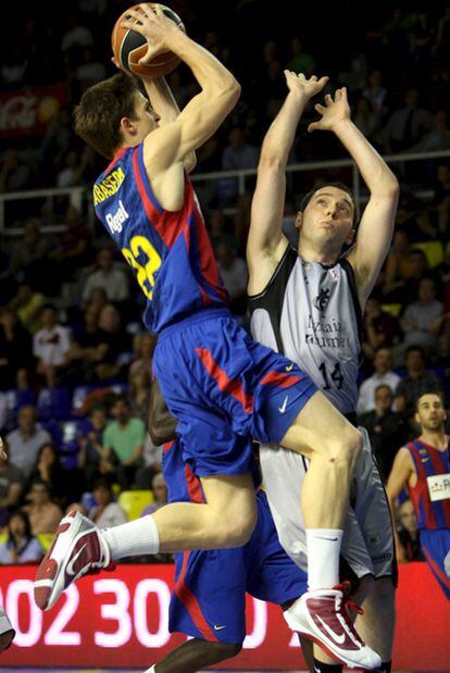 Xavi Rabaseda, en un partido con el Barça Regal, en 2010.