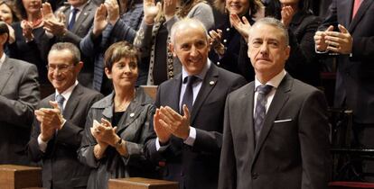 Íñigo Urkullu durante el acto de toma de posesión.