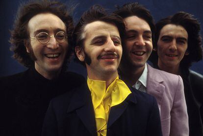 Imagen de los Beatles tomada por Don McCullin en Londres el 28 de julio de 1968.