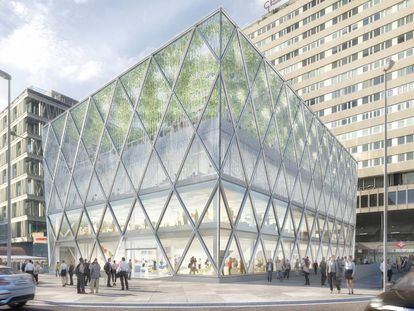 Madrid estrenará edificio de Norman Foster en la plaza de Colón