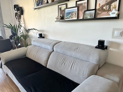 Two rear Bose Surround Speakers on the sound bar.