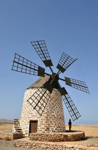 Un molino en Los Molinos (Fuerteventura).