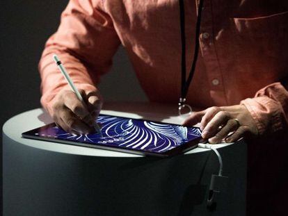 La tableta iPad Pro con Pencil durante su presentación el 9 de septiembre.