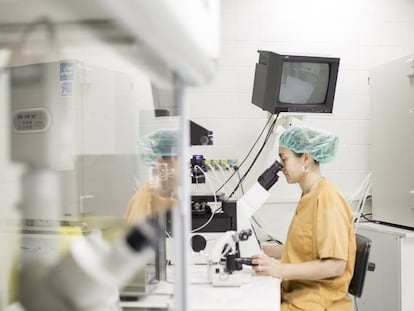 Laboratorio de reproduccion asistida del Hospital Vall d' Hebron.