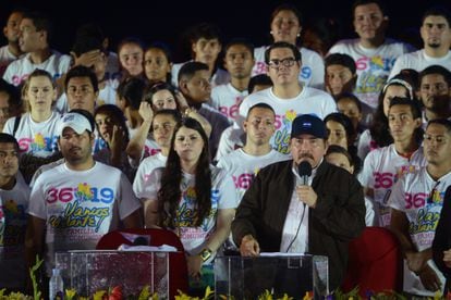 Maurice y Camila Ortega Murillo, hijos del presidente de Nicaragua, Daniel Ortega, y de la vicepresidenta y primera dama, Rosario Murillo