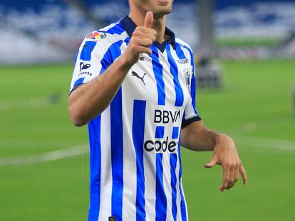 Sergio Canales durante su presentación en los Rayados de Monterrey, en México el pasado 26 de julio.