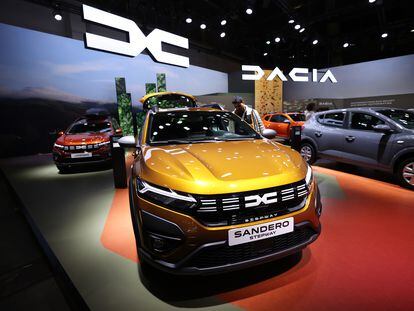 Modelo Dacia Sandero, en el Salón del Motor de Bruselas, en enero.