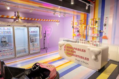 One of the Sweet Space themed rooms at the ABC Serrano shopping center in Madrid.