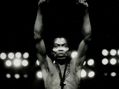 El músico nigeriano Fela Kuti.