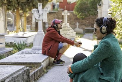 Participantes en ‘Remote Madrid’ en el Cementerio Británico.