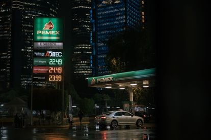 Una gasolinera de Pemex en Ciudad de México el pasado 4 de mayo.