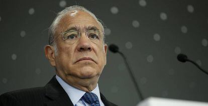 El secretario general de la OCDE, &Aacute;ngel Gurr&iacute;a, el martes en Par&iacute;s. 